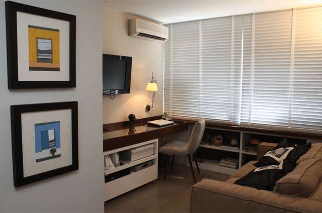 Detalhe do projeto de decora��o de apartamento para solteiro (Val�rio Ayres/Esp. CB/D.A Press)