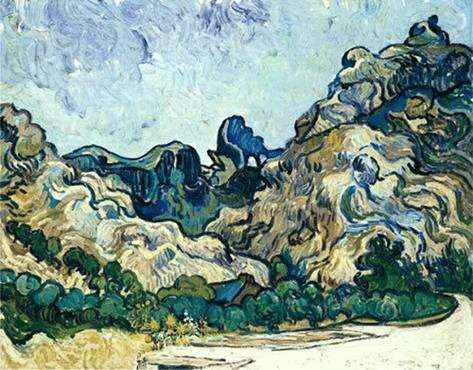 Montanhas de Saint-Rémy (1889), de Vincent van Gogh
Montanhas de Saint-Rémy (1889), de Vincent van Gogh